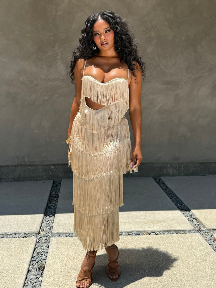 islander fringe dress