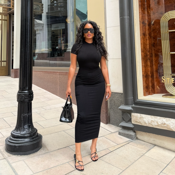 tshirt midi bodycon maxi dress