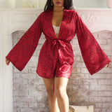 French Kiss Satin Robe
