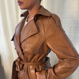 Black Panther Leather Trench