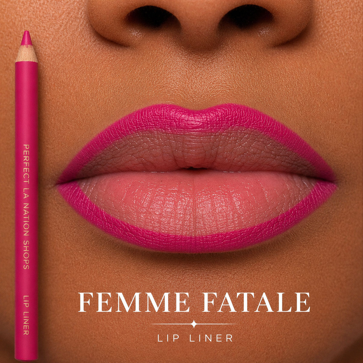 Soft Glide Lip Liner used as a base under gloss