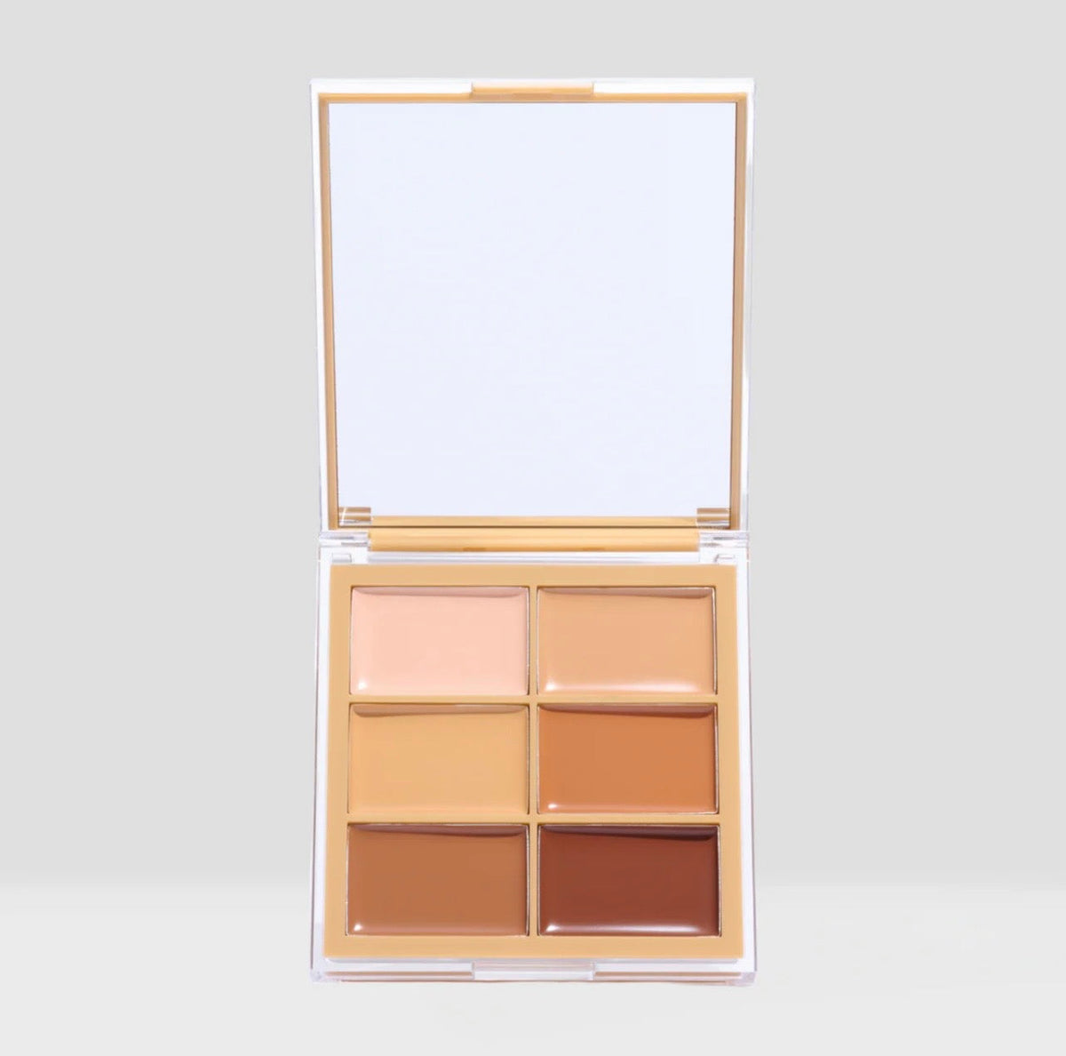makeup brushes + highlight contour palette