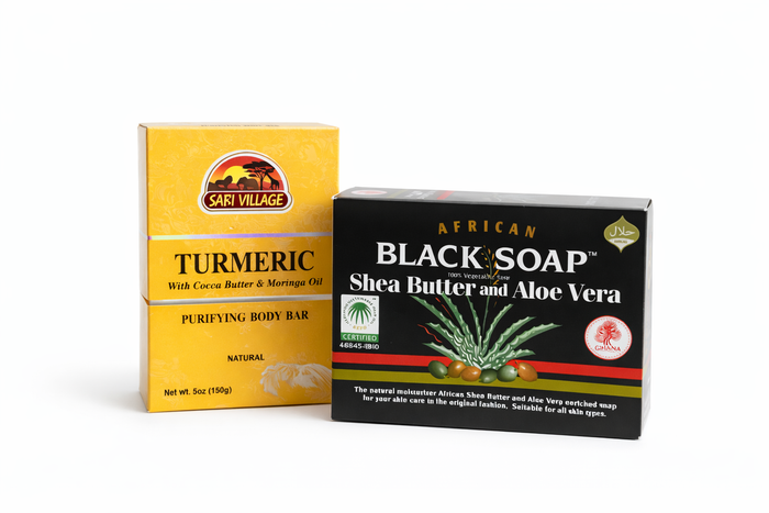 turmeric + shea butter & aloe vera soap bundle
