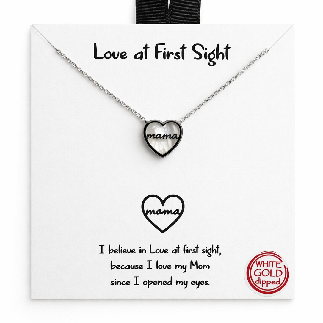 mama heart pendant necklace