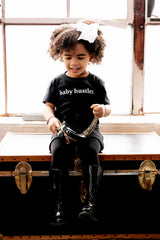 Baby Hustler Black Short Sleeve Lounge Tee