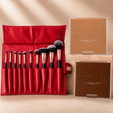 Makeup Brushes + Highlight Contour Palette ￼
